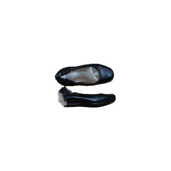 EARTHIES Tolo Elasticized Edge Flats 8.5 B. Black leather - Picture 2 of 6
